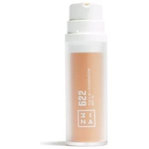 3Ina The 3 in 1 Foundation SPF 15 Vloeibare foundation, Nr. 622 - Sand, 30 ml