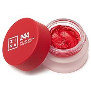 3INA MAKEUP - Veganistisch – The 24H Cream Oogschaduw 244 – Rood – Langdurige crème oogschaduw 24 uur – matte en glinsterende tinten – hoge pigmentatie – waterdichte formule – dierproefvrij