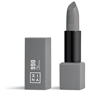 3INA MAKEUP - The Lipstick 990 – warm grijs – lippenstift grijs met vitamine E en sheaboter – lippenstift met vanillegeur – veganistisch zonder dierenleed