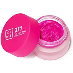 3INA Makeup - Vegan - The 24h Cream Oogschaduw 371 - Hot Pink - 24 uur lang crème - mat en glinsterend - hoge pigmentatie - waterdichte formule - Cruelty Free