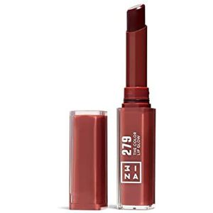 3INA MAKEUP - The Color Lip Glow 279 – roodbruine lippenstift met sheaboter voor het voeden van de lippen – gepigmenteerde lippenbalsem – veganistisch – zonder dierenleed