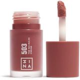 3ina MAKEUP - The No-Rules Cream 503 - Nude Pink Liquid Blush Matte - Blush voor gevoelige ogen, lippen en wangen met zoete amandelolie - Cream Blush voor een natuurlijke afwerking - Veganistisch -