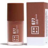 3ina MAKEUP - The No-Rules Cream 677 - Neutrale Bruine Vloeibare Blush Matte - Blush voor Gevoelige Ogen Lippen & Wangen met Zoete Amandelolie - Cream Blush voor een Natuurlijke Afwerking -