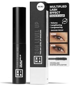 Zandloperpenseel - Mascara - Zwart - Langdurige Formule