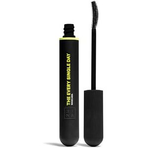 3ina Makeup The Every Single Day Mascara, zwarte mascara, lange wimpers, volume lengte curve mascara, zandloperborstel, mascara voor gevoelige ogen, veganistisch, dierproefvrij