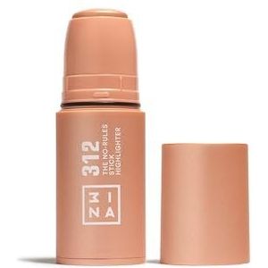 3INA MAKEUP - The No - Rules Stick Highlighter 312 - Highlighter Stick Highlighter Stick Gold Riet Stick Hyaluronzuur voor ogen lippen en wangen - Natuurlijke en lichtgevende afwerking - Veganistisch