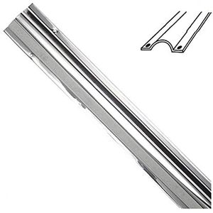WOLFPACK LINEA PROFESIONAL 2540220 kabeldoorvoer, schroefbaar, roestvrij staal, 1 m, metaal, meerkleurig, maat XL