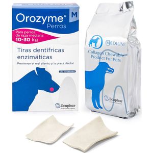 2x141g Strips middelgrote honden Orozyme Hondensnacks