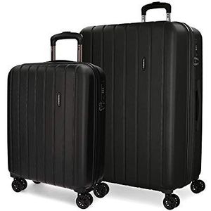 MOVOM Houten bagage, zwart., Uittrekbare set met 2 koffers