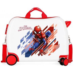 Marvel Ride-on Koffer reiskoffer Spider-man 34 Liter Junior Wit