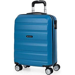 ITACA - Vliegtuigcabinekoffer – handbagage – kleine harde koffer met 4 wielen – ultralichte koffer met cijferslot – robuuste handbagage T71650, blauw, blauw, Handbagage