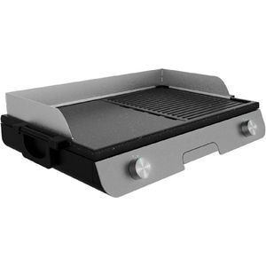 Cecotec PerfectRoast 3000 Elektrische tafelgrill, 3000 W, gemengd kookoppervlak, Rockstone-antiaanbaklaag, regelbare thermostaat