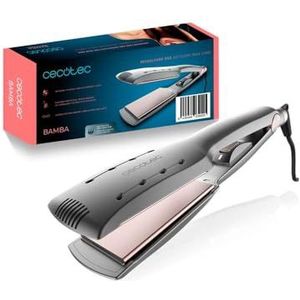 Cecotec Bamba Ritualcare 950 Wet&Dry Max Care Brede stijltang 55 W, toermalijncoating en avocado-extract, Pro ionizer, geschikt voor nat haar