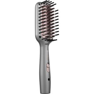 Cecotec Borstelstijltang Bamba InstantCare 400 Travel Brush. Keramische coating, tot 190ºC, LED-indicatoren, 90 seconden, snelle styling, 360º snoer, Compact, Hittebestendige tas