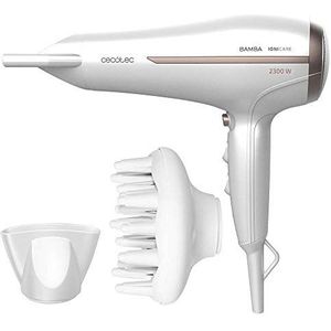 Cecotec Bamba IoniCare 5200 Sèche-cheveux ionique Aura 2300 W de puissance avec ion réel et grand débit, fonction air froid, 2 vitesses et 3 températures (03300061)
