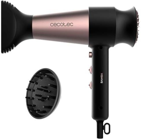 Cecotec - Bamba Ionicare Rockstar Retro Föhn - Ultralicht - 2000 W - Zwart