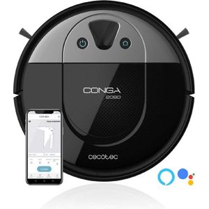Cecotec Conga 2090 Vision - Robotstofzuiger met dweilfunctie - Zwart