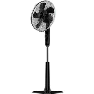 Cecotec Staande ventilator EnergySilence 1020 ExtremeFlow. 60 W, 10 mesjes, Krachtig, Oscillerend, Stil, 3 snelheden, Timer, Dimbaar, Kopermotor, Zwart
