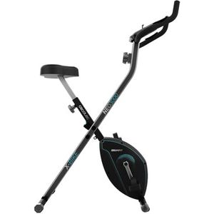 Cecotec X-Bike X Opvouwbare hometrainer, vliegwiel, 2,5 kg, variabele magnetische weerstand, 8 niveaus, comfortabel zadel, lcd-display en tablethouder, transportwielen