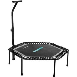Cecotec Drumfit Jump 1270 Fitness trampoline voor volwassenen, Ø 127 cm, demonteerbaar en inklapbaar, 127 cm diameter, 6-traps verstelbare hoogte, 7 voet, maximaal gewicht 100 kg