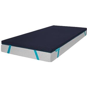 Cecotec Topserenity Flow Topserenity Matrasbeschermer, 90 x 200 cm, kern 100% visco-elastisch, elastische riemen, antislip, gemiddelde hardheid, 5 cm hoog, EasyClean-afdekking, vacuümverpakking