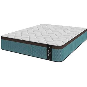 Cecotec Hybride matras Flow 7900 Hybrid 90x200 meerlaags, binnenvering en visco-elastische ViscoCare+, hoogte 30 cm, gemiddelde hardheid, Aparate Muv & BreathSoft
