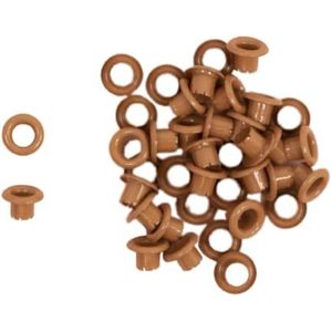 Craftelier - Verpakking met 40 ogen, ideaal voor kaarten, scrapbooking en knutselwerk, geschikt voor verschillende materialen, grootte ca. binnendiameter 5 mm en buitendiameter 8 mm, chocoladebruin
