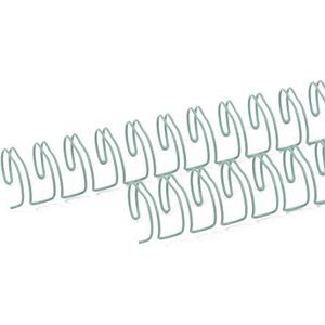 Craftelier - 2 dubbele ringspiralen voor het binden van albums, notitieboeken, dagboeken of kalenders | Ideaal voor scrapbooking en handwerk | Ø 1,58 cm (5/8 inch) - turquoise