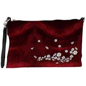 For Time Handtas voor dames, Bordeaux rood,