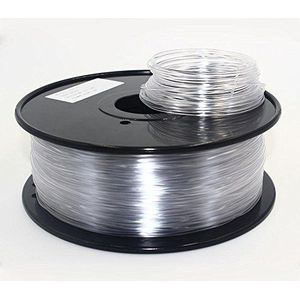 3D 3D PETG filament, diameter 1,75 mm, spoel, 1 kg, transparant