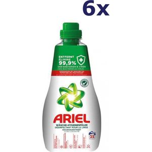 6x Ariel Hygiene spoelconcentraat met desinfectie 1l 25 wasbeurten