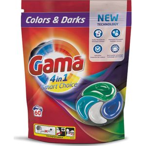 Gama wasmiddel washing pods 4in1 60'sc Color