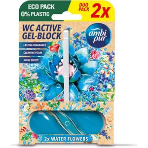 Ambi Pur Toiletblok Water & Bloemen 2 stuks