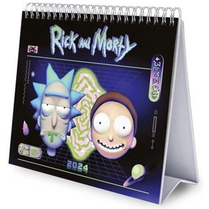 Grupo Erik Kalender 2024 Rick & Morty - Bureaukalender 12 maanden - Bureaukalender met fsc-certificaat