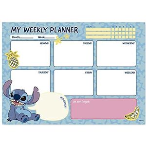 Grupo Erik - Notitieblok A4 Disney, Stitch, Weekplanner | Bureauonderlegger, Weekplanner | Kantoorschrijfwaren, To Do List, Memoblokken, Schoolbenodigdheden