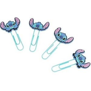 Grupo Erik - Disney, Stitch Fantasie Paperclips - Set van 4 | Originele Kantoorbenodigdheden, Pastel Schoolbenodigdheden