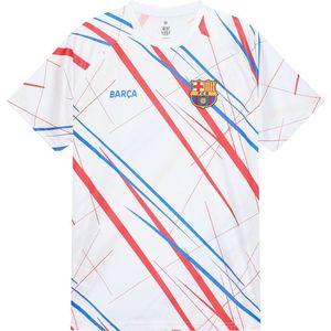 FC Barcelona trainingsshirt wit heren - Maat L