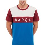 BarÇa - Color Block T-shirt - Blauw - Katoen