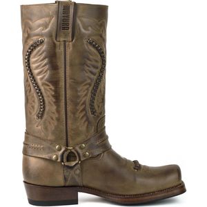 Mayura - Boots - Biker Western - Bruin - Rundleder - Vlechtwerk