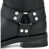 Mayura Boots 1501 Zwart/ Biker Western Laarzen Heren Vierkante Neus Oliebestendige Rubber Zool Kalfs Leer Maat EU 44