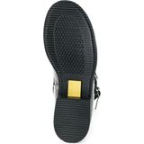 Mayura Boots 01 Zwart Biker Western Heren Laarzen Vierkante N Platte Hak Vast Sierspoor