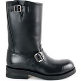Mayura Boots 01 Zwart Biker Western Heren Laarzen Vierkante N Platte Hak Vast Sierspoor