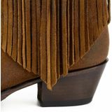 Mayura Boots 2374-F Tabaco Dames Cowboy fashion Enkellaars Spitse N Western Hak Franjes Echt Leer