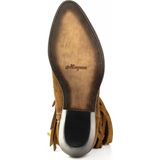 Mayura Boots 2374-F Tabaco Dames Cowboy fashion Enkellaars Spitse N Western Hak Franjes Echt Leer