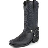 Tamaris 1-25705-Black Leather-western laars-city western tamaris