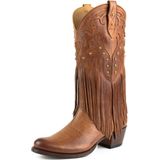 Mayura - 2475 - Cowboylaarzen - Cognac - Leer - Franjes
