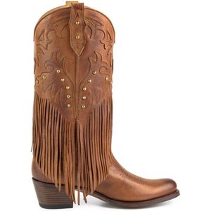 Mayura - 2475 - Cowboylaarzen - Cognac - Leer - Franjes