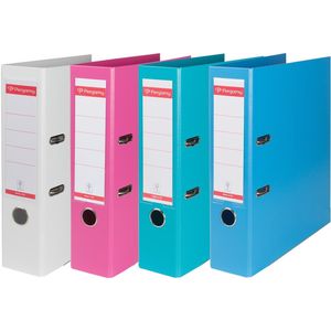 Ordner Pergamy A4 80 mm PP geassorteerde kleuren [10x]