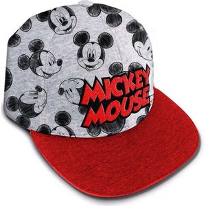 Disney Pet Mickey Mouse Junior Katoen Rood/grijs One-size