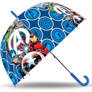 Marvel Avengers paraplu - voor kinderen - blauw - D71 cm